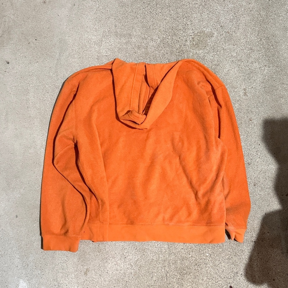 GAP Vintage Orange Fleece Hoodie Jacket Big Logo - Picture 3 of 3